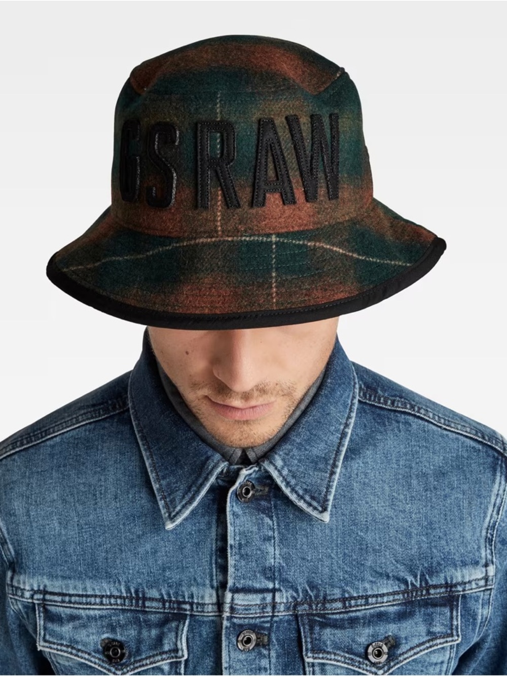 G-Star RAW Plaid Bucket Hat